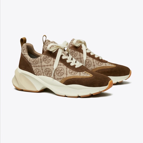 Tory Burch T Monogram Good Luck Trainer Hazel - Picture 9 of 12